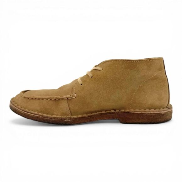 J. Crew Men\'s Macalister Moc Toe Suede Chukka Boot Stone Made In Italy Size 9 main image 9